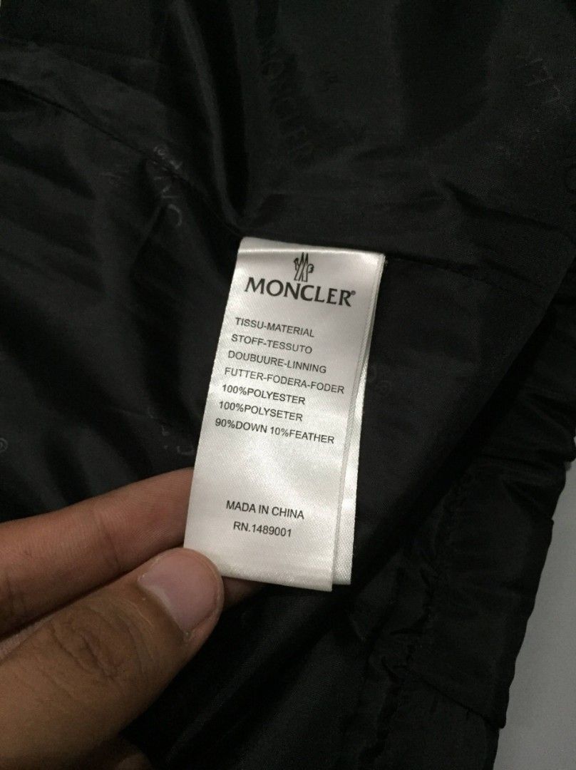 Moncler Puffer Jacket (Category: Coats, Jackets and Outerwear) located in Balayan. Submitted by _wethrift (Listing ID 1460946198, Image 3). Description: Moncler Puffer Jacket - size 2 on tag - dimension 20 x 26 - excellent condition - color rate 9/10 MINE - 📩 +shipping fee 📍 BALAYAN, BATANGAS.