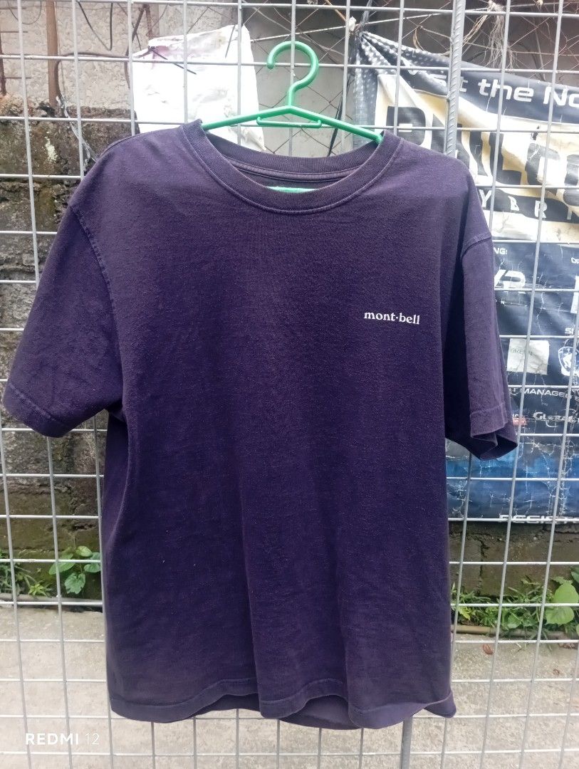 Mont-bell T-shirt (Category: Tshirts & Polo Shirts ) located in Sariaya. Submitted by angelochintes732 (Listing ID 1460985336, Image 2). Description: - Dark purple Mont-bell t-shirt - Features embroidered brand logo on chest - Comfortable for everyday wear - Suitable for outdoor activities and casual outings - Refer to tag for material and care instructions.