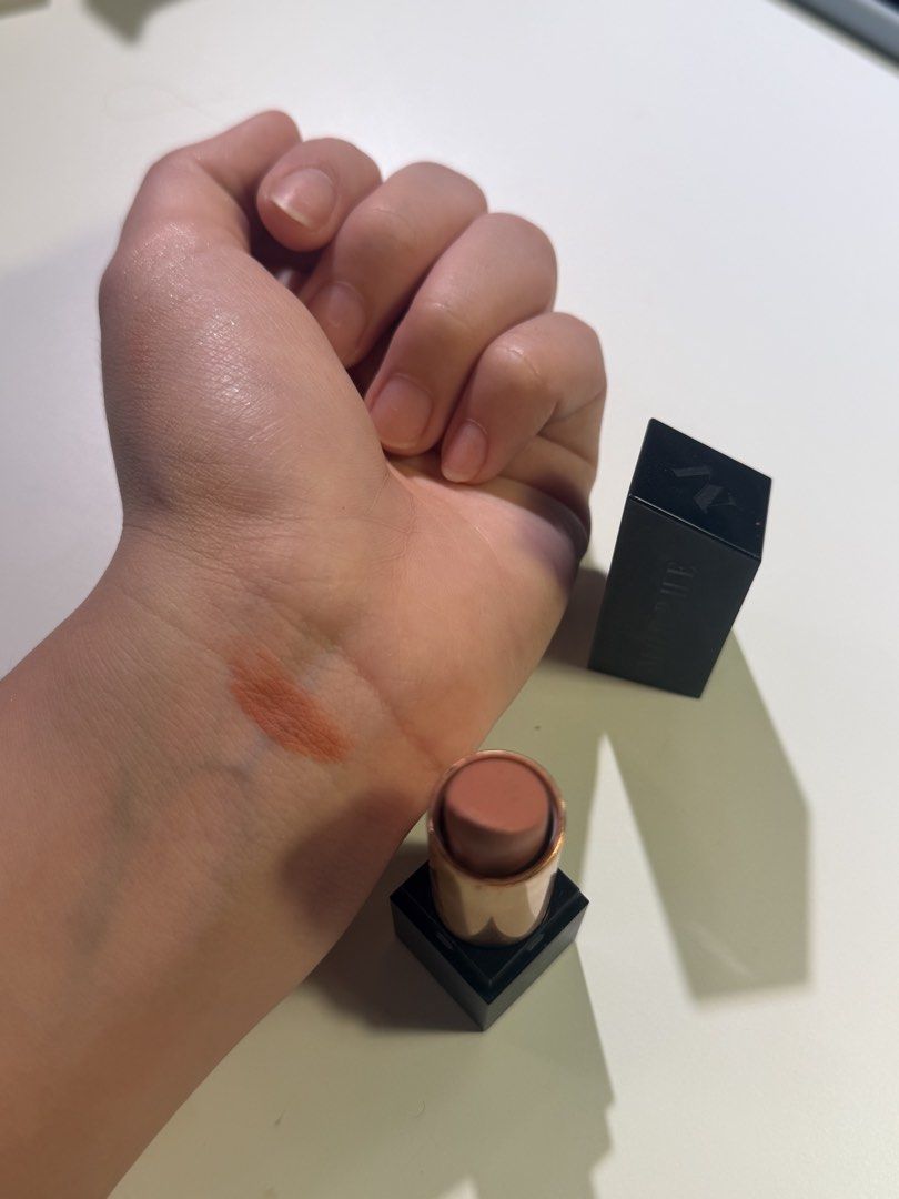 Morphe Lipstick - Nude Shade (Category: Makeup) located in Pasig City. Submitted by zenowl.61105a (Listing ID 1460974268, Image 3). Description: - Morphe Lipstick - Shade: kissy face - Casing: Black with Morphe logo - Condition: Swatched once on hand to show color - Perfect for: Everyday wear - Reason for selling: Not my shade -Used but twice and sanitized it -no box -Same day delivery .