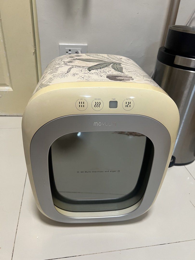 Moyuum UV Multi Sterilizer and Dryer (Category: Breastfeeding & Bottle Feeding) located in Cainta. Submitted by hunchester (Listing ID 1461082116, Image 2). Description: - Moyuum UV Multi Sterilizer and Dryer - Keeps baby items and other small essentials clean and dry - Multiple modes: UV, Dry, Time, and Auto - Durable stainless steel interior wrapped for additional feminine touch no issue VGUC- Very good used condition .