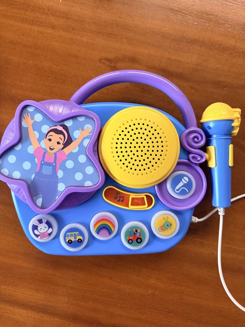 Ms. Rachel Sing-Along Boombox (Category: Infant Playtime) located in Quezon City. Submitted by tantantantannnnn (Listing ID 1460955640, Image 1). Description: Ms. Rachel Sing-Along Boombox - new batteries - mic working - lightly used RFS: decluttering 📍Fairview, QC.