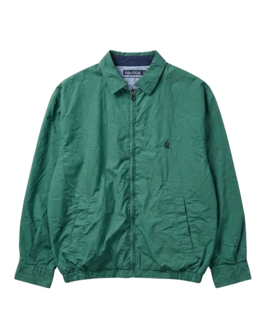 Nautica Reversible Green/Plaid Harrington Jacket (Category: Coats, Jackets and Outerwear) located in Baguio. Submitted by marcusmartin2600 (Listing ID 1460929653, Image 2). Description: Size: S/P on tag Condition: Excellent 📏Measurement via Tape Measure Flat Laid (in inches): Chest width: 25” Length: 25.5” Shoulders: 22” Sleeve Length: 19.5” Hem: 19.5” ———————————— Note: Please check detailed photos before bidding to avoid cancellations Also ava