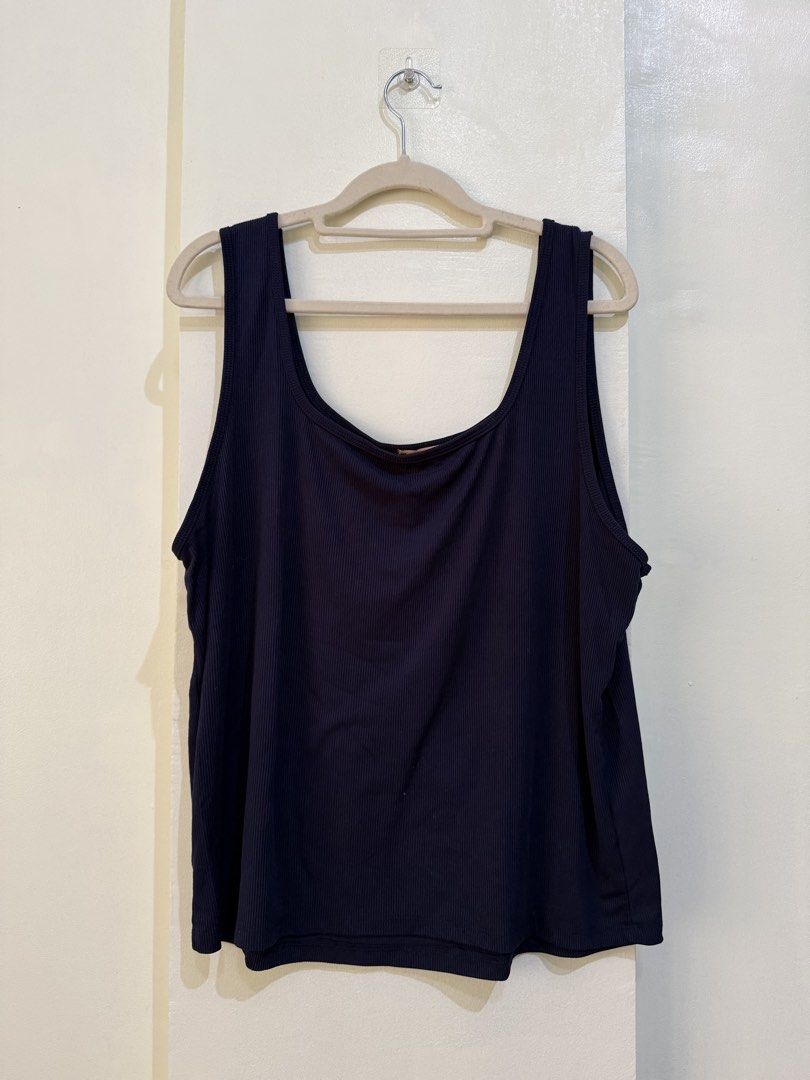 Navy Blue Ribbed Tank Top (Category: Sleeveless) located in Cagayan de Oro. Submitted by soidee (Listing ID 1461079222, Image 1). Description: - Navy blue ribbed tank top - Square neckline - Comfortable and stretchy material - Versatile for layering or wearing solo - Easy to match with any outfit - Ideal for casual wear.