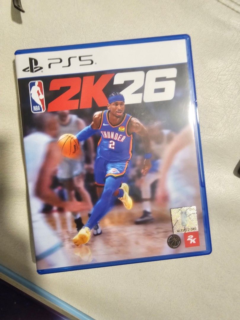 NBA 2K26 PS5 Game (Category: PlayStation) located in Quezon City. Submitted by flyffov (Listing ID 1460954092, Image 1). Description: - NBA 2K26 for PlayStation 5 - Features the Oklahoma City Thunder player on the cover - Highly realistic basketball simulation - Perfect for NBA and basketball game fans.