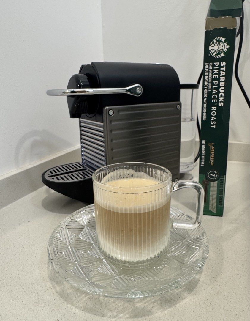 Nespresso Pixie (Category: Coffee Machines & Makers) located in Kuala Lumpur. Submitted by puddeen (Listing ID 1460950605, Image 3). Description: Nego slightly Beli dulu RM700 Condition: Lightly used, premium metal body (Made in Switzerland). Reason to sell: Already have another coffee machine. Special Add-on: Assorted coffee pods (10 pods/box) available for only RM 12/box. Pickup / COD: Seri Alam or Pasir Gudang area. DM if interested! First com