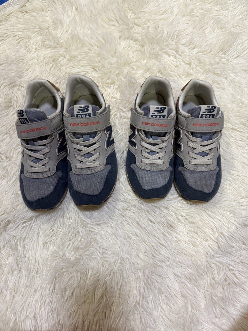 New Balance Kids (Category: Babies & Kids Fashion) located in Muntinlupa City. Submitted by avampaya (Listing ID 1461051136, Image 1). Description: New Balance - Model: 996 - Color: Grey and Navy Blue - Closure: Hook and loop straps for easy on/off - US 3/21 CM and US 1/ 19cm - selling for 1200php each .