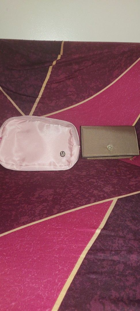 New Branded Graded Bags (Category: Luxury Bags & Wallets) located in Pasig City. Submitted by jann8 (Listing ID 1461086983, Image 2). Description: New Branded Top Graded Bags Prada - 600 Lululemon pink beltbag - 600 Lululemon wallet - 350 Marc Jacobs blue (has marker at the back) - 450 Marc Jacobs wallet sling with box - 980 long champ (little rusted) - 250 LV microbag or Chanel each bags - 1,200 Gentlewoman each bags- 250 Goyard white - 780 Goya