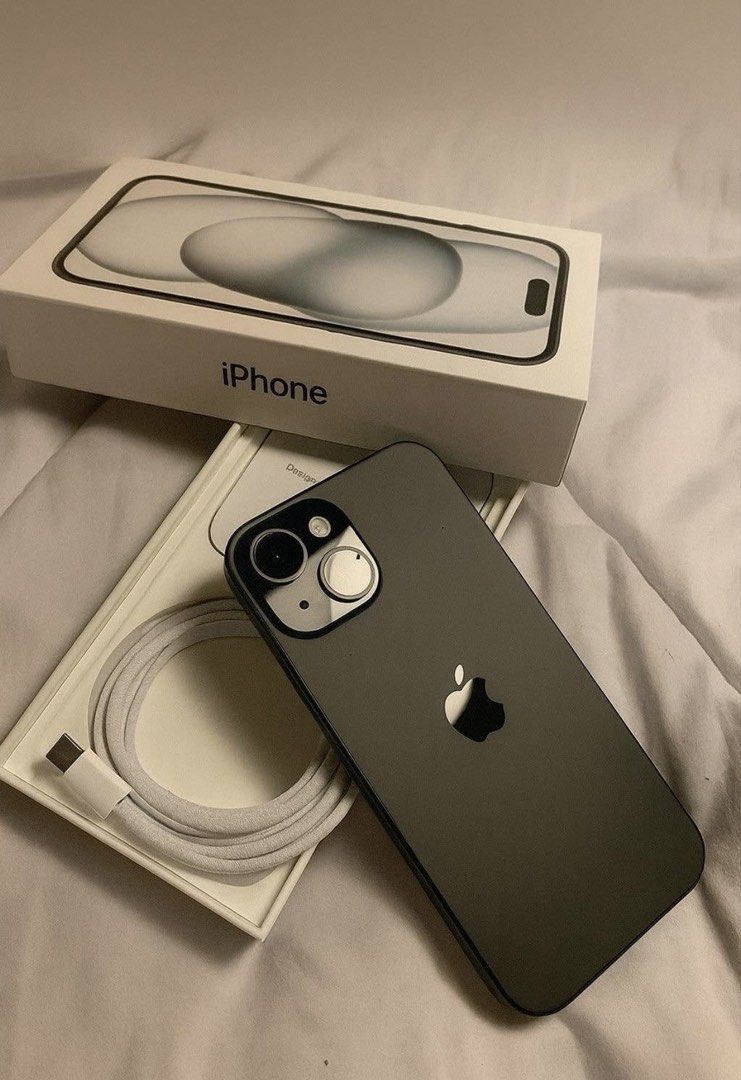 New iPhone 15 - 128gb (Category: iPhone 15 Series) located in Manila. Submitted by samdaynem21056 (Listing ID 1461064381, Image 1). Description: iPhone 15 — Black | 128GB Excellent condition & personally used • Activated: July 17, 2026 • Age: 2 months old • Warranty: Until July 2027 • SIM: Openline / No SIM restrictions • Battery Health: 100% • Cycle Count: 42 • No paint chipping Inclusions: • Original box • Original charging cable • Cases • Newl
