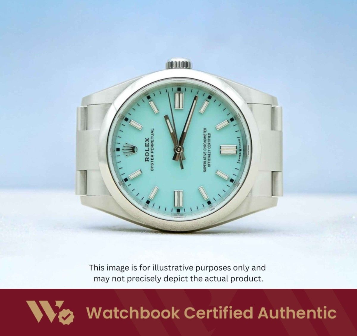 [New] Rolex Oyster Perpetual Oyster 126000 OP Tiffany Turquoise Dial A8142 | Jun 2026 (Category: Watches) located in Singapore. Submitted by watchbooksg (Listing ID 1453259578, Image 1). Description: Watchbook Swiss-Standard Certified: Professional Authentication You Can Trust Every watch undergoes systematic 60-point verification by Swiss-trained watchmakers at our in-house Watchbook Service Centre. We verify all checkpoints—movement, dial, case