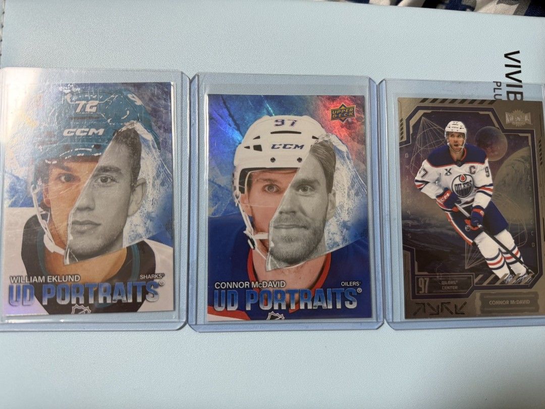NHL CARDS BEDARD EKLUND MCDAVID (Category: Raw Singles) located in Angono. Submitted by sidvechy (Listing ID 1461111841, Image 3). Description: wts lfb ph random hockey cards mcdavid set of 2 - 200 eklund - 120 the rest - 100 each onhand & ready to ship. t. hockeytwt hockeytwtph.