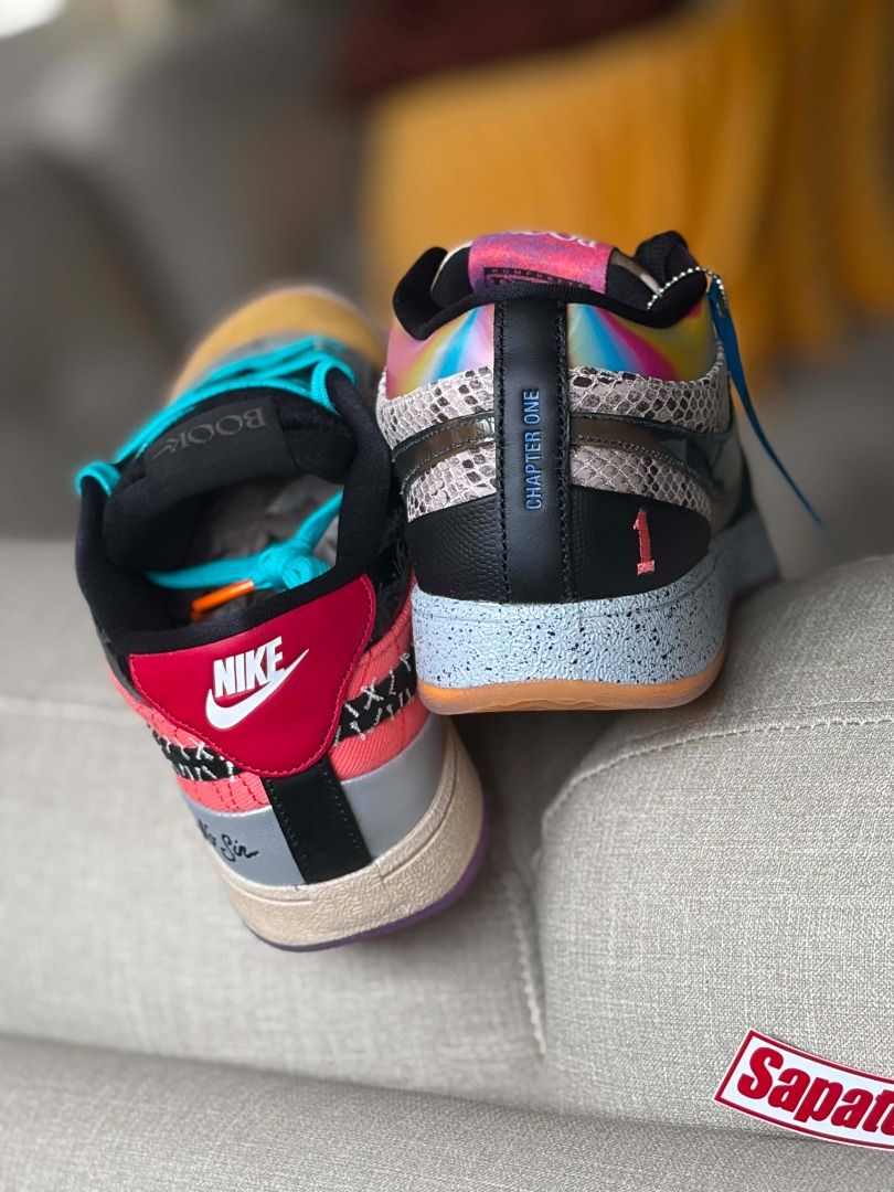 Nike Dbook 1 NRG What The?! (Category: Sneakers) located in Balanga. Submitted by hehehehehehehehehehehehehehehe (Listing ID 1460931378, Image 1). Description: LIMITED EDITION ‼️ ₱ 8495 ONLY ✅ (srp ₱ 9095) ❌ Book 1 NRG ‘What The?!' Size: 7.5 / 9 / 9.5 / 10 US Men's Item is brand new, 100% leg!t 💯 Location: Balanga City 📍 Shipping: Jrs / Lbc 🚛 FB & IG: SapatosKYJN.