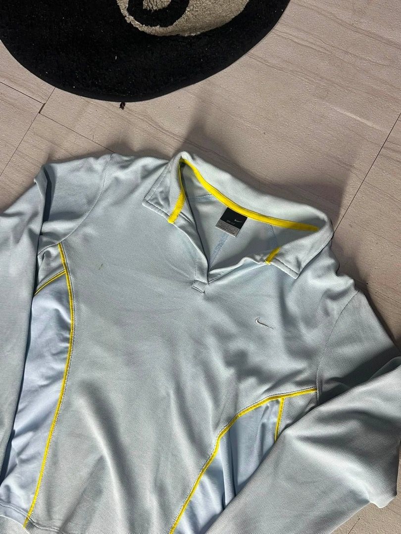 NIKE dri-fit polo longsleeve (Category: Tshirts & Polo Shirts ) located in Manila. Submitted by nb_thriftshop (Listing ID 1461075905, Image 2). Description: dri fit n1k3 22 length 17 width small to medium no issue need wash .