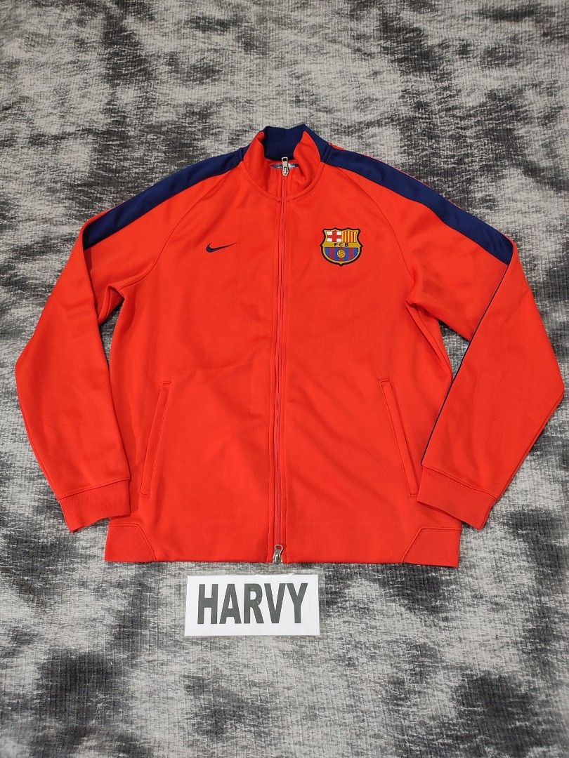 Nike FCB Barcelona Jacket (Category: Coats, Jackets and Outerwear) located in Cebu City. Submitted by haryvyylyynn (Listing ID 1460936704, Image 2). Description: Nike xl on tag 1800.