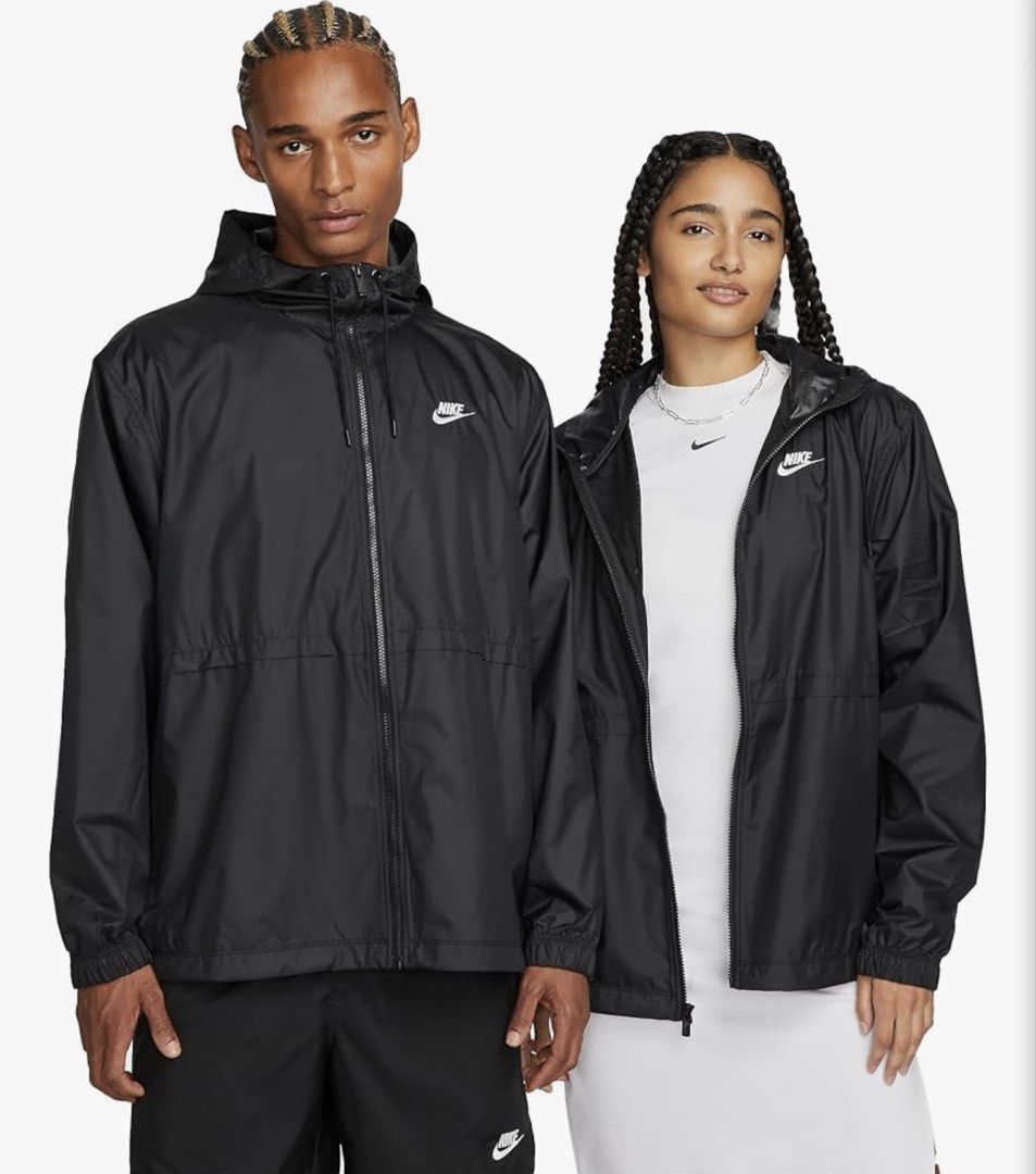 Nike NSW ESSENTIAL WOVEN JACKET lightweight (Category: Coats, Jackets and Outerwear) located in Makati City. Submitted by tototee (Listing ID 1461087632, Image 1). Description: Nike NSW ESSENTIAL WOVEN JACKET lightweight parang near packable XL but a bit small i think black and white available.