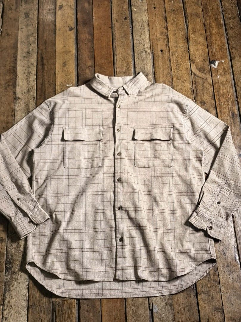 Niko and.... oversized plaid long-sleeve (Category: Coats, Jackets and Outerwear) located in Baguio. Submitted by gabierfinds (Listing ID 1461044048, Image 1). Description: oversized plaid long-sleeve shirt from the popular Japanese global lifestyle brand, niko and.... Characterized by its heavy-weight stretchy fabric or soft flannel weave, this particular piece features a relaxed, drop-shoulder silhouette paired with distinct double utility ches