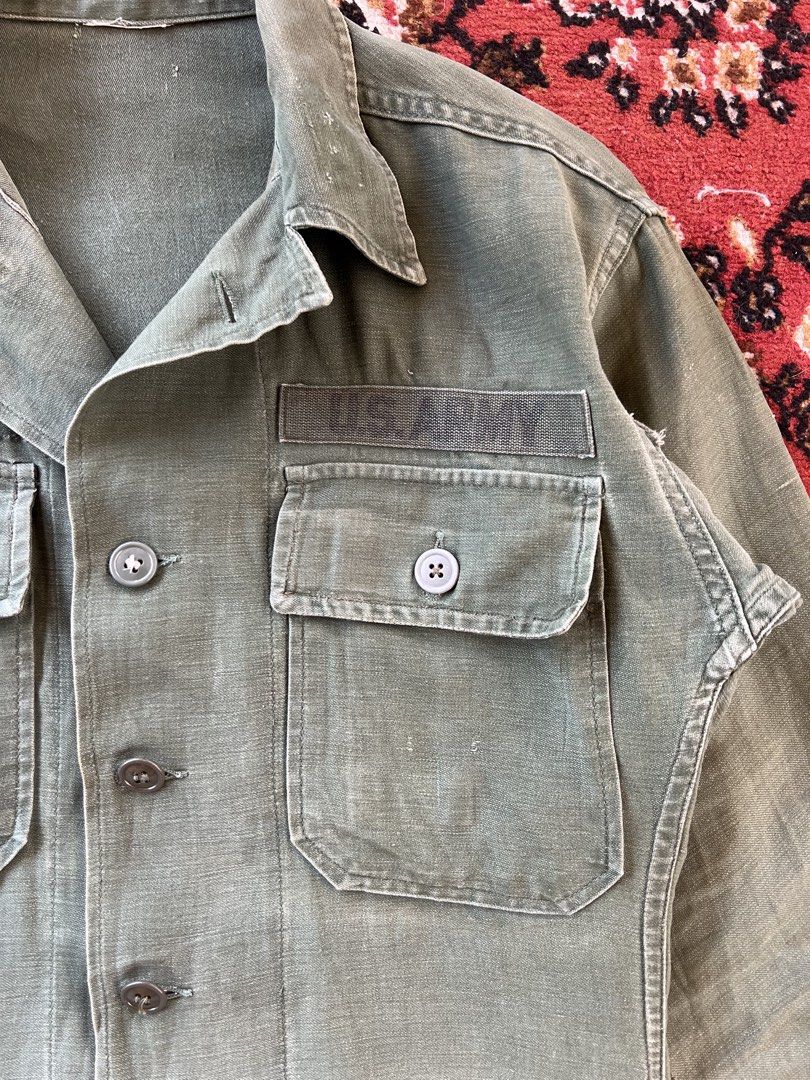 OG 107 Type 1 Shirt (Category: Formal Shirts) located in Sibulan. Submitted by rustysbestpick (Listing ID 1460944171, Image 3). Description: OG 107 Type 1 Shirt (DSA 1962) Authentic Excellent condition Washed & ready to wear Size small on tag (natanggal) Missing 2 buttons Dimes: 19x26 Waist: 15.5 Shoulder: 18 Sleeves: 23 2599 Free Shipping RFS: hindi marunong mag dimes ang nabilhan Loc: Sibulan, Negros Oriental Visayas .