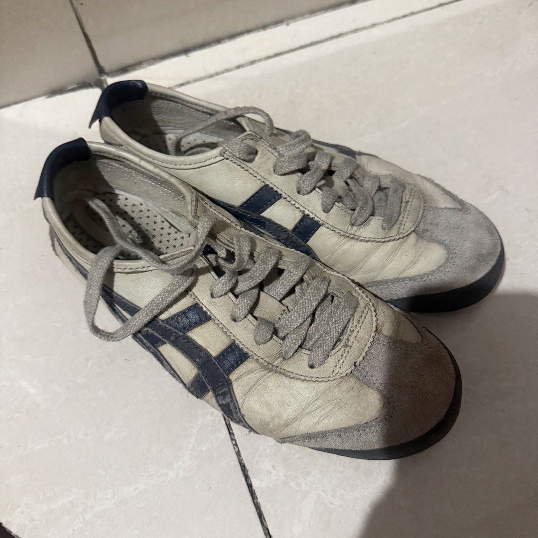 Onitsuka Tiger Mexico 66 Sneakers (Category: Sneakers) located in Taguig. Submitted by bansheeee (Listing ID 1461053724, Image 1). Description: Onitsuka Tiger Mexico 66 - Cream/Dark Blue Colorway - Will clean up when bought - NEGOTIABLE & RUSH! .