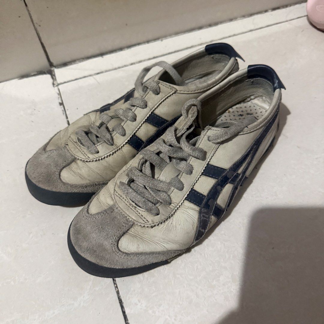 Onitsuka Tiger Mexico 66 Sneakers (Category: Sneakers) located in Taguig. Submitted by bansheeee (Listing ID 1461053724, Image 2). Description: Onitsuka Tiger Mexico 66 - Cream/Dark Blue Colorway - Will clean up when bought - NEGOTIABLE & RUSH! .