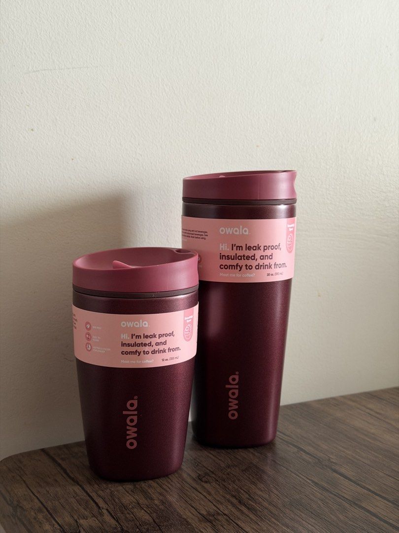 Owala Smoothsip slider in black cherry (Category: Water Bottles & Tumblers) located in Manila. Submitted by lemoncart.ph (Listing ID 1461113213, Image 3). Description: - Brand new - 100% authentic - no dents/scratches - last price posted 12oz- P2,250 (AVAILABLE) 20oz- P2,600 (AVAILABLE) IG: lemoncart_ph.
