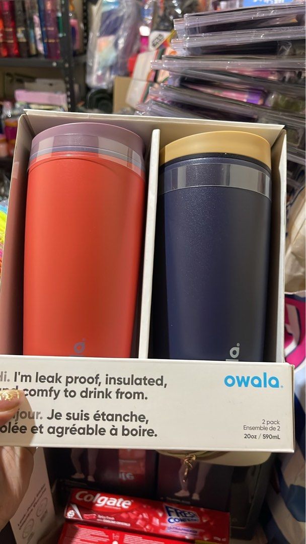Owala SmoothSip® Tumbler 20 oz (Category: Water Bottles & Tumblers) located in Cavite. Submitted by xoxomhai (Listing ID 1460927389, Image 2). Description: ✨ On Hand ✨ Owala SmoothSip® Tumbler 💯 100% Original 💰 ₱3,200 for 2 pcs 💰 ₱1,650 each ✔️ SmoothSip® slider – leak-proof when locked ✔️ Silky smooth sipping experience ✔️ Triple-layer insulation (keeps drinks hotter & colder longer) ✔️ BPA, lead, and phthalate-free ✔️ Easy to clean ✔️ Durabl