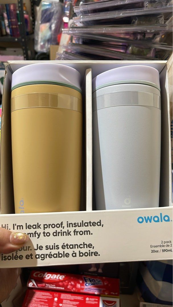 Owala SmoothSip® Tumbler 20 oz (Category: Water Bottles & Tumblers) located in Cavite. Submitted by xoxomhai (Listing ID 1460927389, Image 3). Description: ✨ On Hand ✨ Owala SmoothSip® Tumbler 💯 100% Original 💰 ₱3,200 for 2 pcs 💰 ₱1,650 each ✔️ SmoothSip® slider – leak-proof when locked ✔️ Silky smooth sipping experience ✔️ Triple-layer insulation (keeps drinks hotter & colder longer) ✔️ BPA, lead, and phthalate-free ✔️ Easy to clean ✔️ Durabl