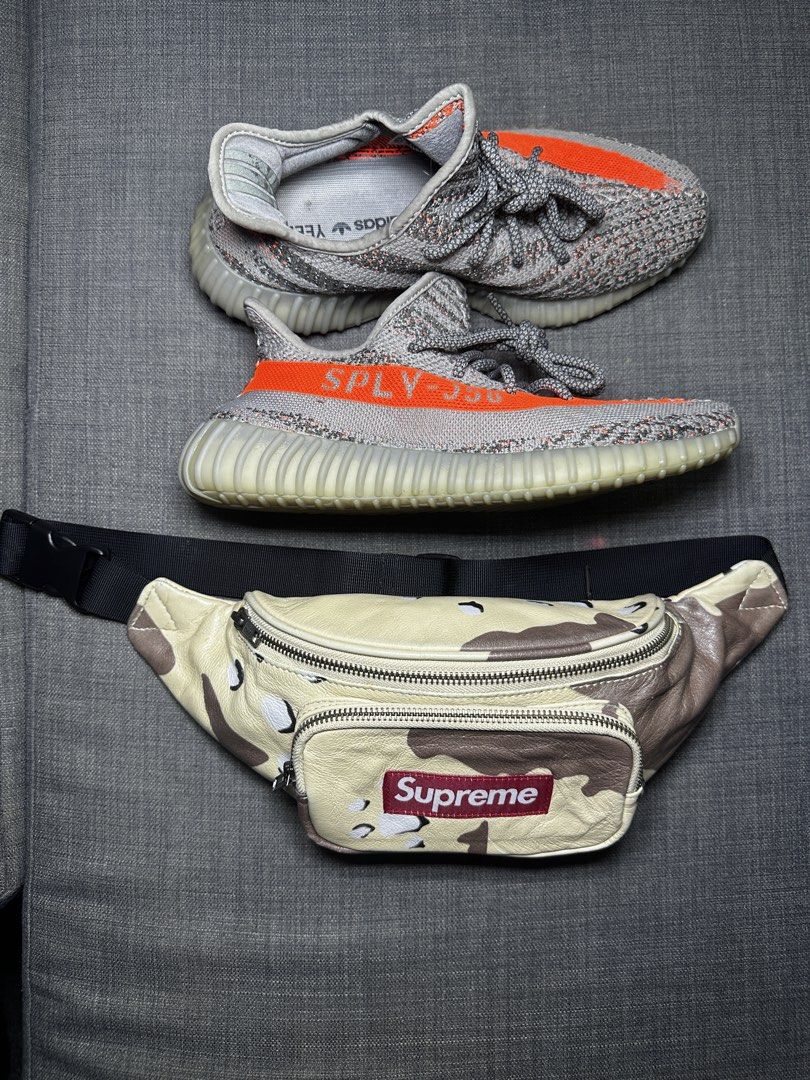 PACKAGE DEAL (Category: Sneakers) located in Baguio. Submitted by saleztalk2600 (Listing ID 1461007377, Image 1). Description: PACKAGE DEAL YEEZY BELUGA -size 8 -authentic No flaws Excellent condition SUPREME waist bag SS17 leather -authentic -very good condition 10k negotiable.