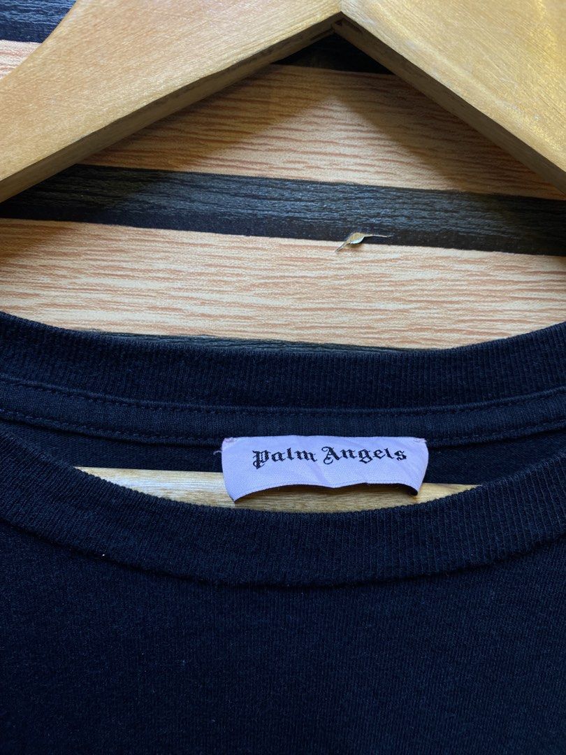 Palm Angels Kill the Bear Tee (Category: Tshirts & Polo Shirts ) located in Makati City. Submitted by drip.poww (Listing ID 1460953826, Image 3). Description: - Authentic Palm Angels - Color: Black - Size: Large - Dimes: 23x28 - Authentic - Excellent condition - Need wash, fresh from bale - Material: 100% Cotton Please don’t expect too much—these are thrifted (ukay) items. 😊 !!STILL NEGOTIABLE!!.