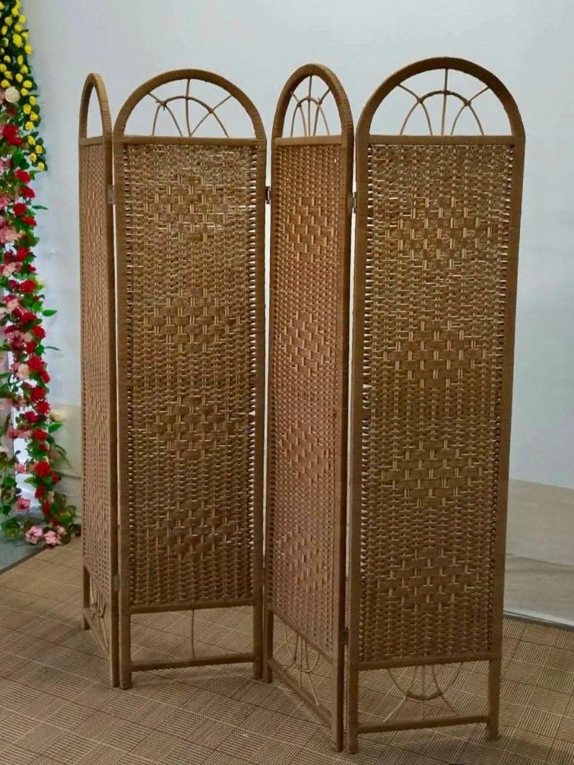 Partition (Category: Other Home Furniture) located in Meycauayan. Submitted by marygracecasimiro (Listing ID 1460941579, Image 3). Description: 4-Panel Rattan Partition 63”L x 67”H Php 4,500🩷.