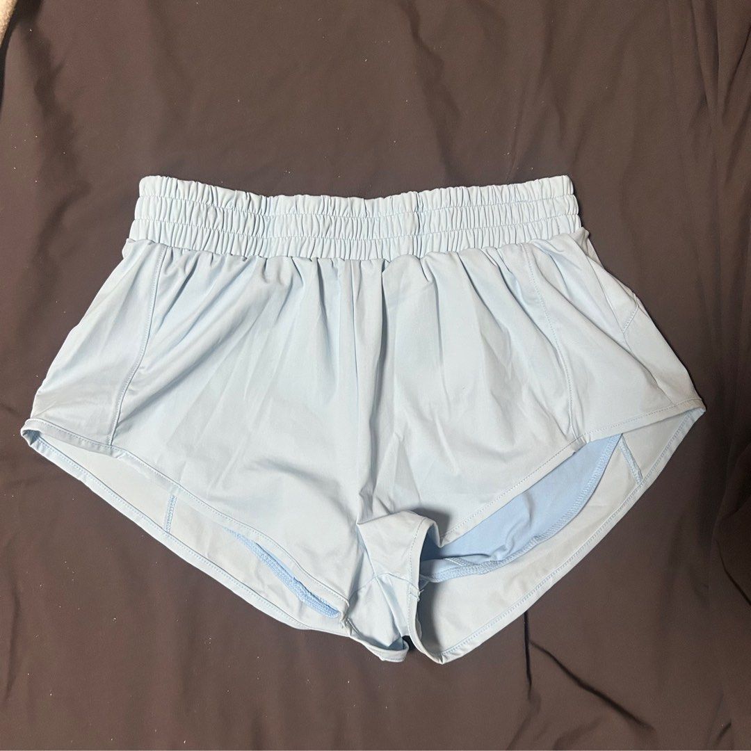 Pastel Blue Running Shorts with Brief Lining (Category: Activewear) located in San Juan City. Submitted by e_declutters2019 (Listing ID 1461083685, Image 2). Description: • size S-M • has inner lining brief.