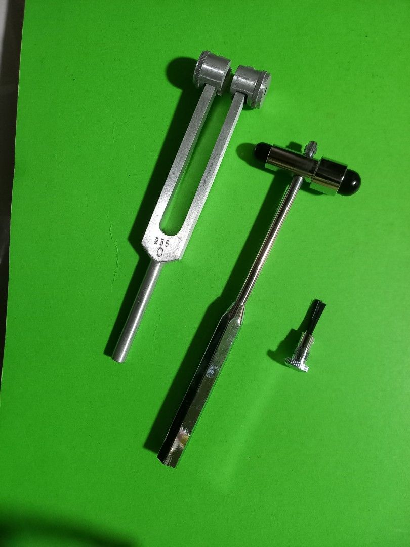 Percussion neuro hammer and Tuning Fork with bell (Category: Health Monitors & Weighing Scales) located in Marikina City. Submitted by entropymarketing (Listing ID 1195529534, Image 3). Description: Percussion Neuro hammer with pin and brush php 250 Tuning fork with bell php 250 Also available Goniometer php 150 Address Entropy Marketing Marikina 10 Nalugod St Sto Nino Marikina For your medical supplies need, kindly visit and like us on Facebook 
