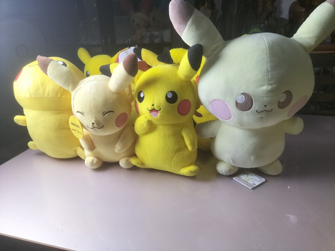 Pikachu and Plusle Plush Toys Bundle (Category: Plushies & Soft Toys) located in Cainta. Submitted by banzvi73 (Listing ID 1461034028, Image 2). Description: - Bundle includes Pikachu and Plusle plush toys. - Features a variety of sizes and poses. - Some plushies come with hats or accessories. - Perfect gift for any Pokémon enthusiast. - Bundle deal for all items. OPEN FOR TAKE ALL 8 pcs for only Php 1900 FIRM **295 each .