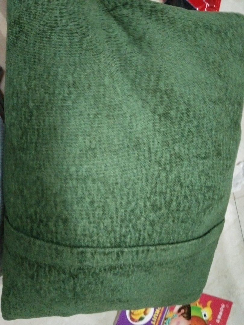 Pillow with green embroidered pillow case (Category: Bedding & Towels) located in Quezon City. Submitted by eidorableshop (Listing ID 1461008054, Image 2). Description: .