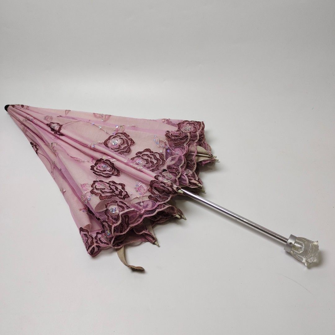 pink foldable lace sequin parasol (Category: Other Accessories) located in Cebu City. Submitted by crispyfri3dchicken (Listing ID 1461080899, Image 1). Description: .
