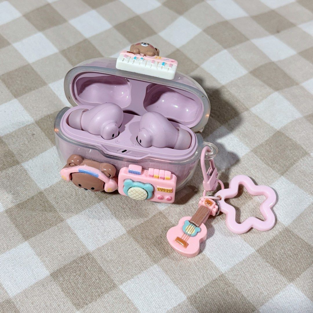 Pink JBL Wave Beam 2 True Wireless Earbuds with cute case (Category: Earphones) located in Las Pinas. Submitted by zab8th (Listing ID 1461093820, Image 2). Description: - Pink JBL Wave Beam 2 True Wireless Earbuds - Comes with a clear protective cover and cute charms - True Wireless Bluetooth 5.3 earbuds - JBL Pure Bass Sound - Active Noise Cancelling (ANC) - Smart Ambient & TalkThru modes - Up to 40 hours total battery life (10 hours earbuds + 3
