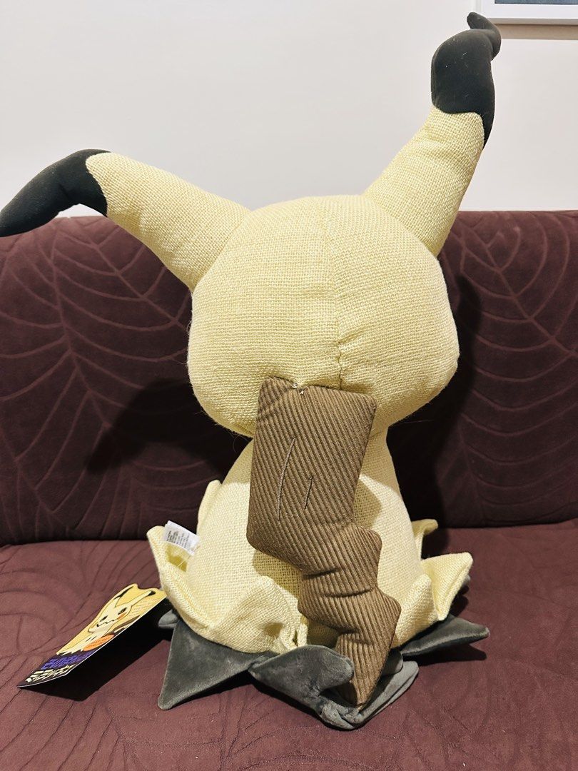 Pokemon Center Lifsize Mimikyu Plush (Category: Plushies & Soft Toys) located in Quezon City. Submitted by mikemofu (Listing ID 1461048603, Image 3). Description: Brand new with paper tag Life size Pokemon center.
