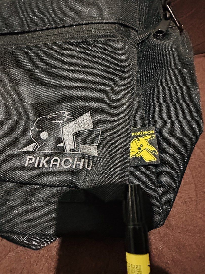 Pokemon Pikachu Backpack (Category: Activewear) located in Quezon City. Submitted by mikemofu (Listing ID 1461049984, Image 3). Description: Brand new with paper tag Licensed pokemon product Embroidered logos With cushion and inner linings With laptop/docs compartment Nintendo Japan exclusive.