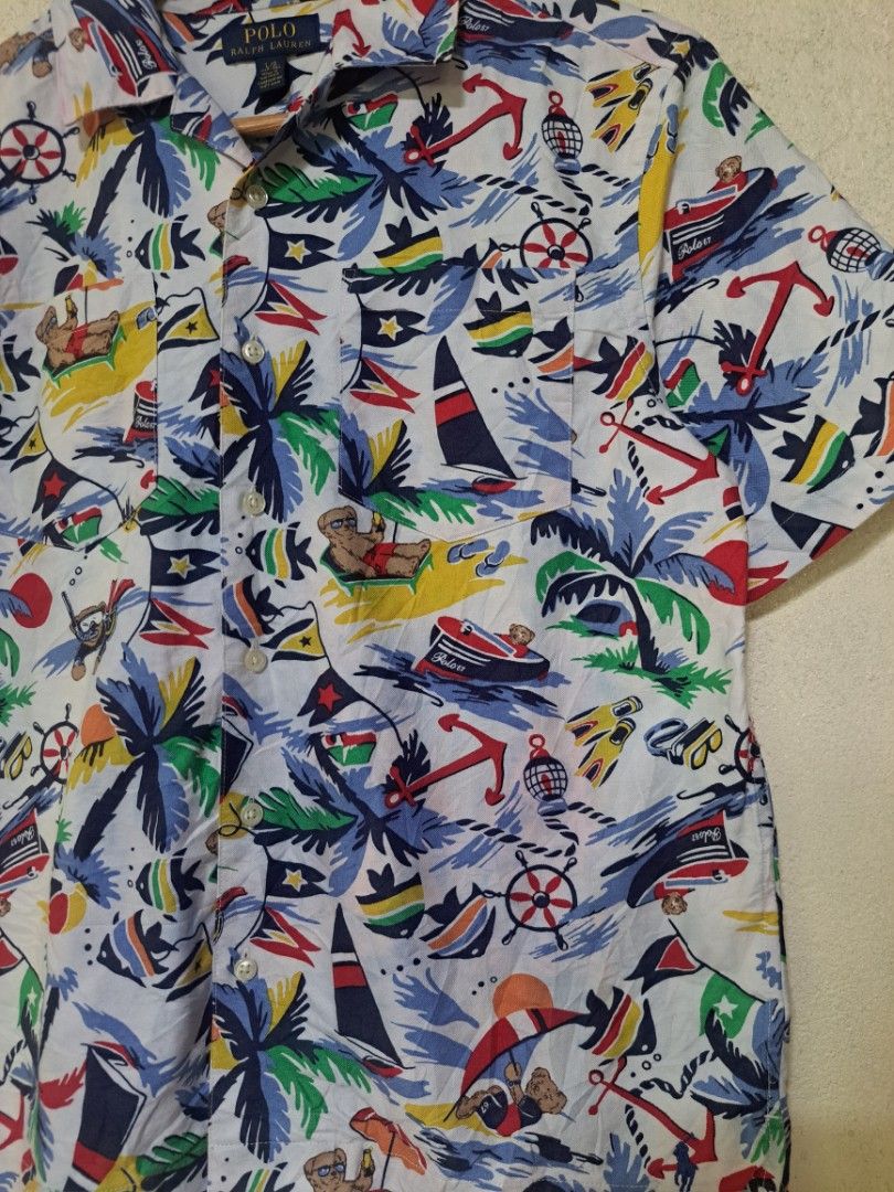Polo Ralph Lauren Polo Bear Oxford Camp Button Down (Category: Tshirts & Polo Shirts ) located in Dumaguete. Submitted by jayarbajad49160 (Listing ID 1460943457, Image 3). Description: Polo Ralph Lauren Polo Bear Oxford Camp Button Down - 550 add sf Excellent Condition Color rate:9.5/10 Issue: Color transfer (needwash only) Size:Large youth Width:20 Length:24 Loc dumaguete city visayas.