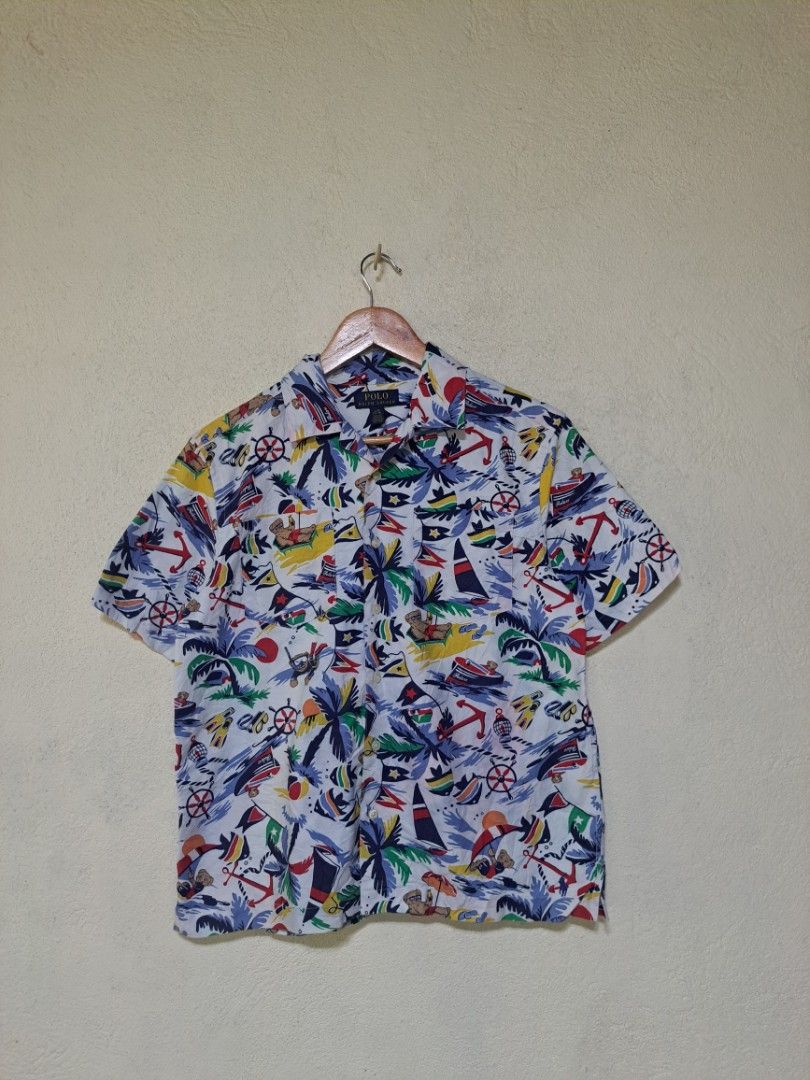 Polo Ralph Lauren Polo Bear Oxford Camp Button Down (Category: Tshirts & Polo Shirts ) located in Dumaguete. Submitted by jayarbajad49160 (Listing ID 1460943457, Image 1). Description: Polo Ralph Lauren Polo Bear Oxford Camp Button Down - 550 add sf Excellent Condition Color rate:9.5/10 Issue: Color transfer (needwash only) Size:Large youth Width:20 Length:24 Loc dumaguete city visayas.