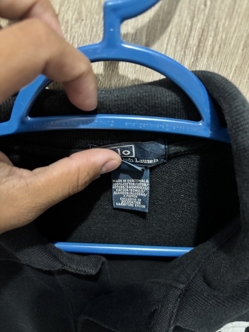 Polo RL Bigpony Black (Category: Tshirts & Polo Shirts ) located in Isulan. Submitted by nur_thrifts (Listing ID 1461085691, Image 3). Description: Polo RL Black Condition: 10/10 Dimes: 18x24 850+ship Excellent condition 📍Isulan, SK Comment/DM to claim”.