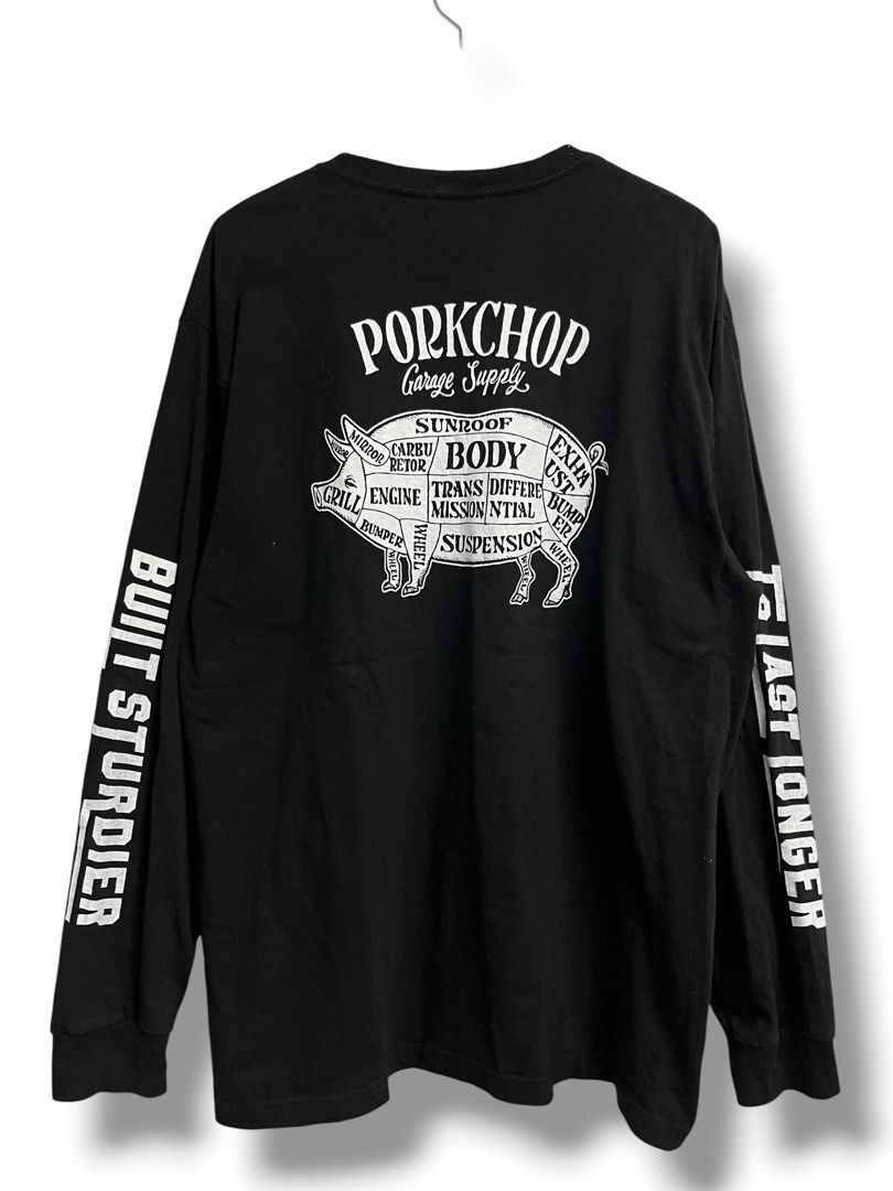 Porkchop Garage Supply - Pork Back Longsleeve (Category: Tshirts & Polo Shirts ) located in Batangas. Submitted by wornwear.ph (Listing ID 1461086619, Image 1). Description: Porkchop Garage Supply - Pork Back Made in Japan XL Width 22 inches Length 30” Excellent condition 980 only! .