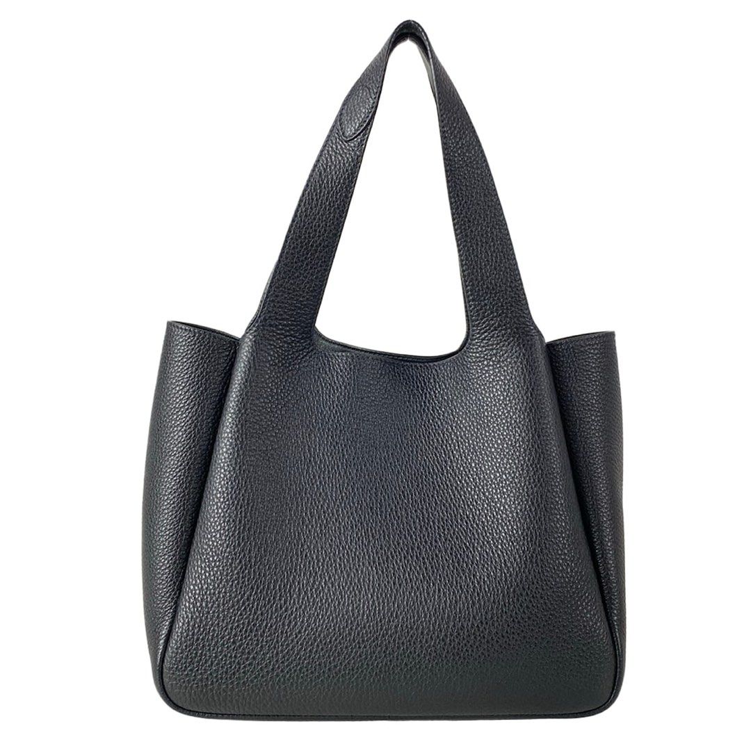 Prada Liaison Small Leather Tote Bag, Black (Category: Luxury Bags & Wallets) located in Las Pinas. Submitted by daisuki_japan_luxury_by_reiko (Listing ID 1460928406, Image 3). Description: Condition Notes [Exterior] Main opening: Corner scuffs / Fabric deterioration (on the varnish) Handle: Corner scuffs / Fabric deterioration (on the varnish) Bottom: Corner scuffs Overall: Stains / Loss of shape [Interior] Overall: Stains [Special Notes] Main b