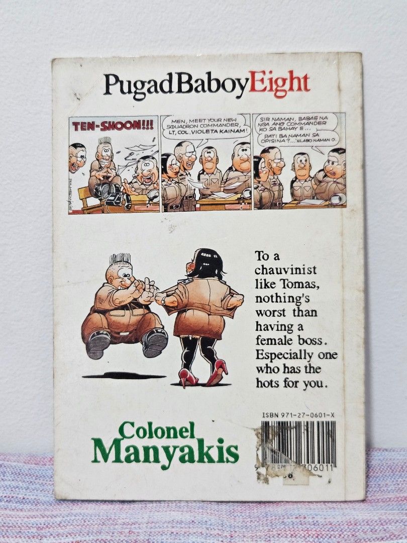 Pugad Baboy Eight 8 (Category: Comics & Manga) located in Pasig City. Submitted by missbazaarista (Listing ID 1460975143, Image 2). Description: 🌸 Onhand, used, with flaws (see photo) 🌸 WYSIWYG (Please manage your expectations since this a preloved/secondhand comic book) 🌸 For Pugad Baboy comics collection 🌸 will sell to the price best offered 🌸 MOP: BPI ✅ Pick-up details will be sent upon confirmation of Payment ✅ Shipping/Delivery fee will