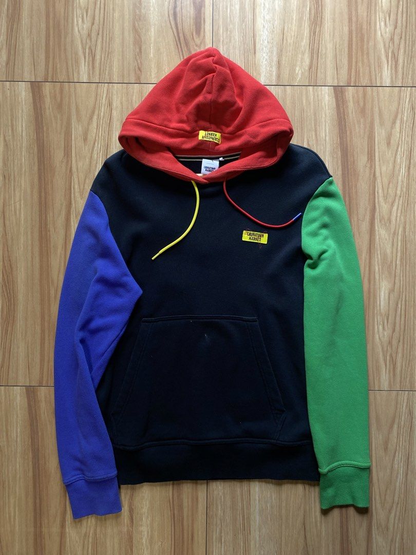 Puma Colorblock Hoodie Multicolored (Category: Coats, Jackets and Outerwear) located in Pasig City. Submitted by dopedept_ (Listing ID 1461075930, Image 1). Description: - Eye-catching Puma colorblock hoodie - Vibrant red hood - Classic black body - Contrasting blue and green sleeves - Bold yellow Puma logo on the back - Adjustable drawstring hood for comfort - Convenient front pocket - Ideal for everyday casual wear.