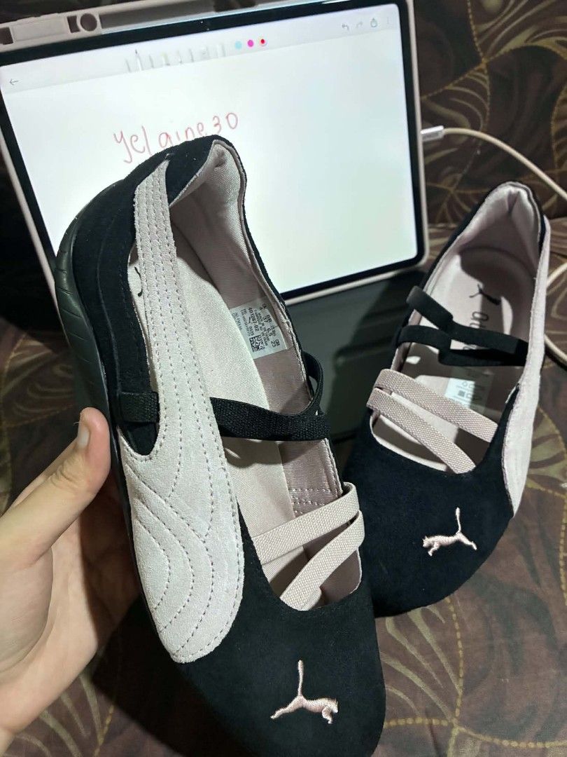 ORIGINAL PUMA Speedcat Ballet: Black/Mauve (Category: Flats & Sandals) located in Manila. Submitted by gelinat (Listing ID 1461072343, Image 1). Description: ORIGINAL!!!! AUTHENTIC!!! bought from KR - Negotiable but pls don't lowball. - Used Once! Super clean. Box is clean too. - Still have stickers on both insoles. .