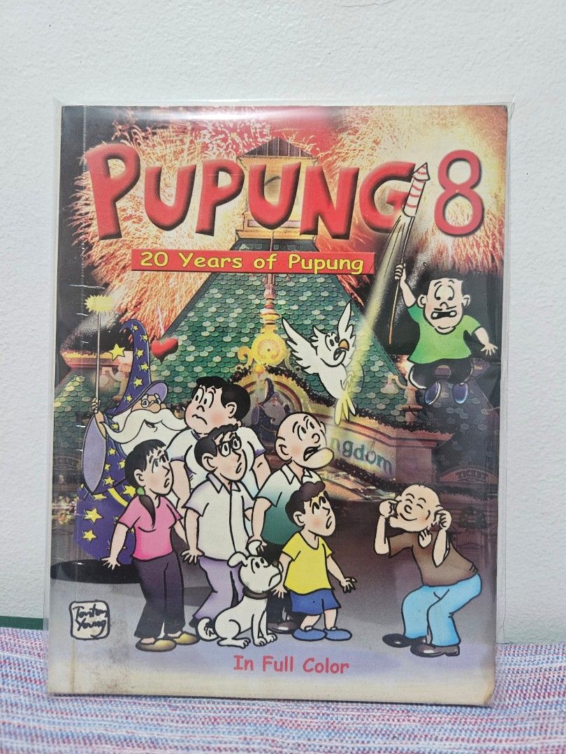 Pupung 8 by Tonton Young (colored pages) (Category: Comics & Manga) located in Pasig City. Submitted by missbazaarista (Listing ID 1461057580, Image 1). Description: 🌸 Onhand, used, with flaws (see photo) 🌸 WYSIWYG (Please manage your expectations since this a preloved/secondhand comic book) 🌸 For Tonton Young/Pupung comics collection 🌸 will sell to the price best offered 🌸 MOP: BPI, Gcash ✅ Pick-up details will be sent upon confirmation of 