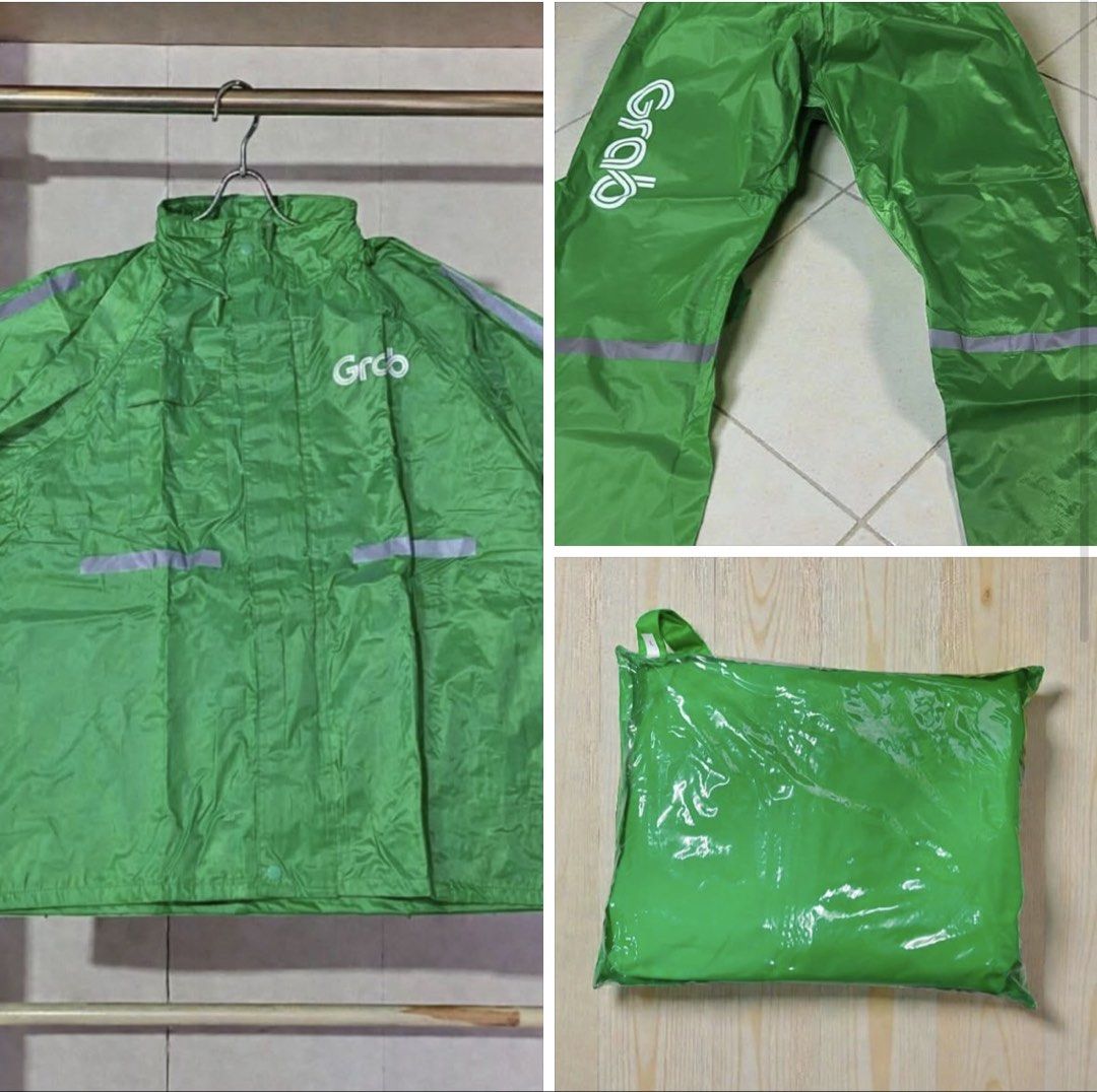 Raincoat GRAB (Category: Coats, Jackets and Outerwear) located in Batu Pahat. Submitted by niniedinie (Listing ID 1460965708, Image 1). Description: Baju hujan GRAB Size : XL - 1 set 5XL - 1 set Baju BARU.