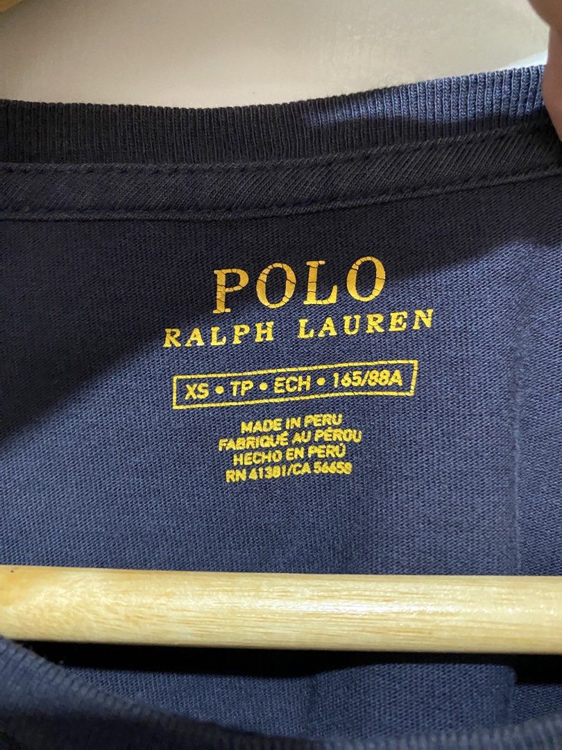 RALP LAUREN TEE’S (Category: Luxury Apparel) located in Rizal. Submitted by thrift.cartel (Listing ID 1461037350, Image 3). Description: 2 UNNOTICEABLE PINHOLE.