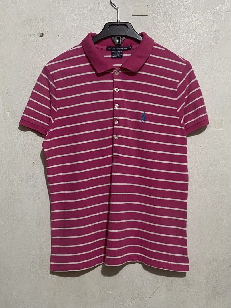 RALPH LAUREN STRIPE POLO SHIRTS (Category: Others Tops) located in Manila. Submitted by brndn.rgld (Listing ID 1461102995, Image 1). Description: NEGO FOR SURE BUYER 19 / 25 LIKE NEW CONDITION NO ISSUE.