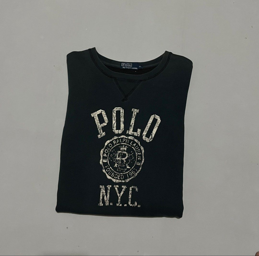Ralph Lauren Sweater (Category: Longsleeves) located in Iloilo. Submitted by jthrift0 (Listing ID 1461091174, Image 1). Description: Complete tags authentic 25x29 scratch/fade wash.