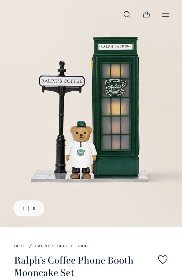 Ralph's Coffee Phonebooth Mooncake Set (Category: Vintage Collectibles) located in Manila. Submitted by damitguy.ph (Listing ID 1461023879, Image 2). Description: Collectible item from Ralph's Coffee Mooncake Giftbox 2025 release Box not perfect Working lights.